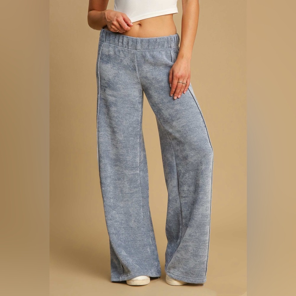 🔥SOLD OUT- Umgee Elastic Waist Wide Leg Pants